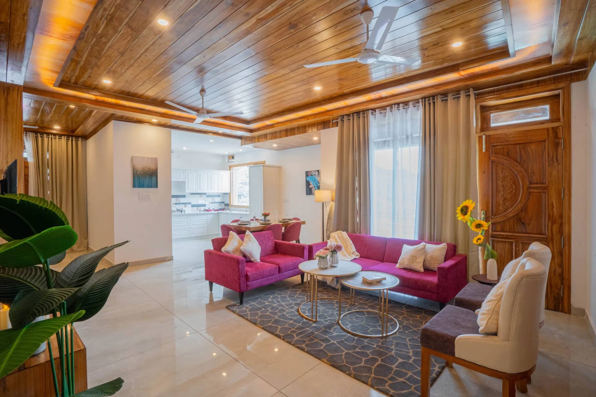 3BHK with Balcony and Valley View