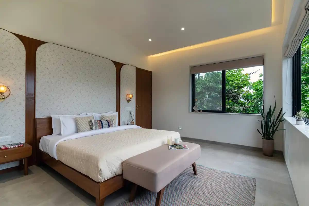 Bedroom 1 — Amber & Mist, Nashik