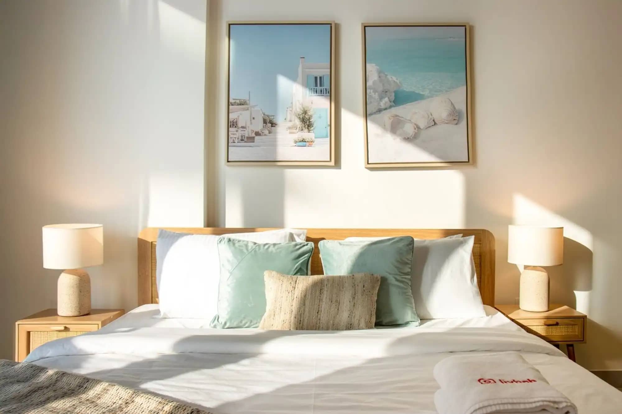 Bedroom — Serene 1BR, Dubai