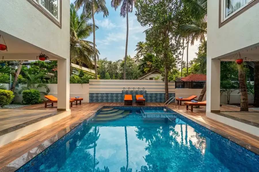 Palm Grove – Private Pool & Lawn, Anjuna.(M2)