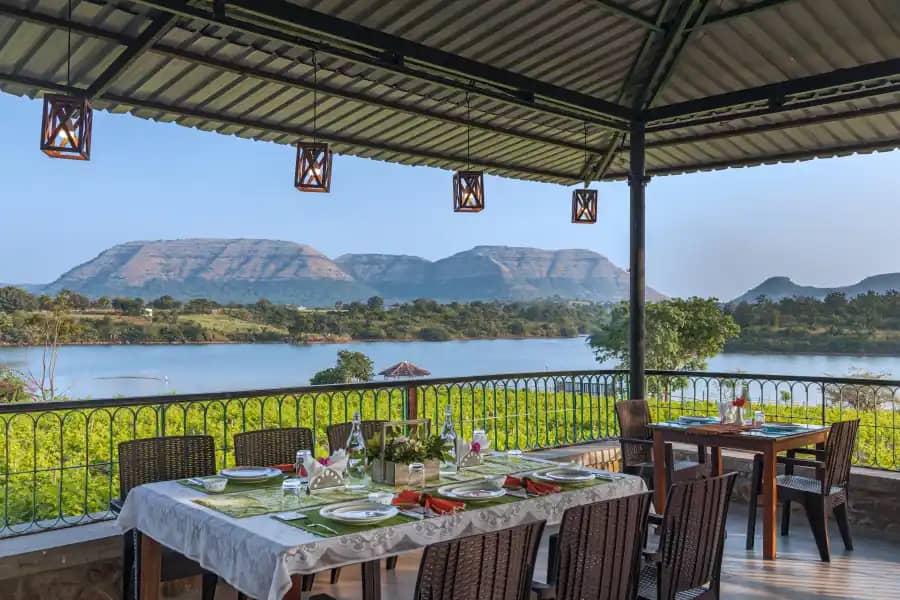 SaffronStays Lake House