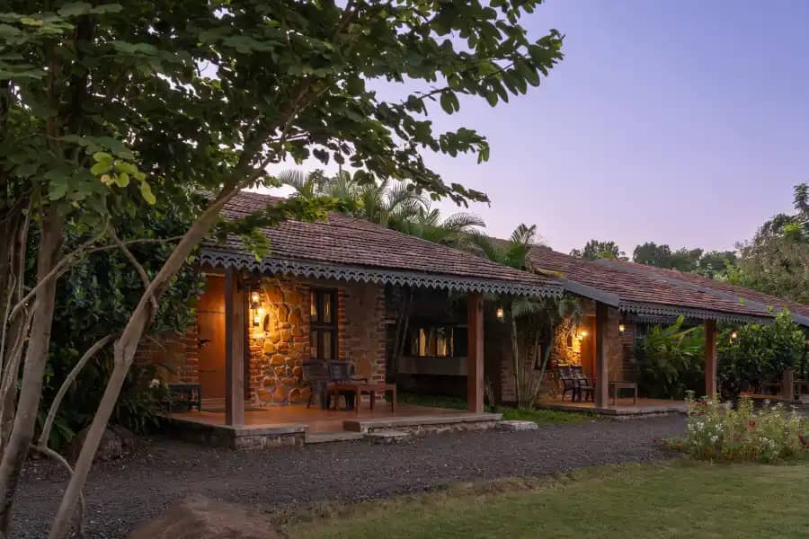 SaffronStays Lake House
