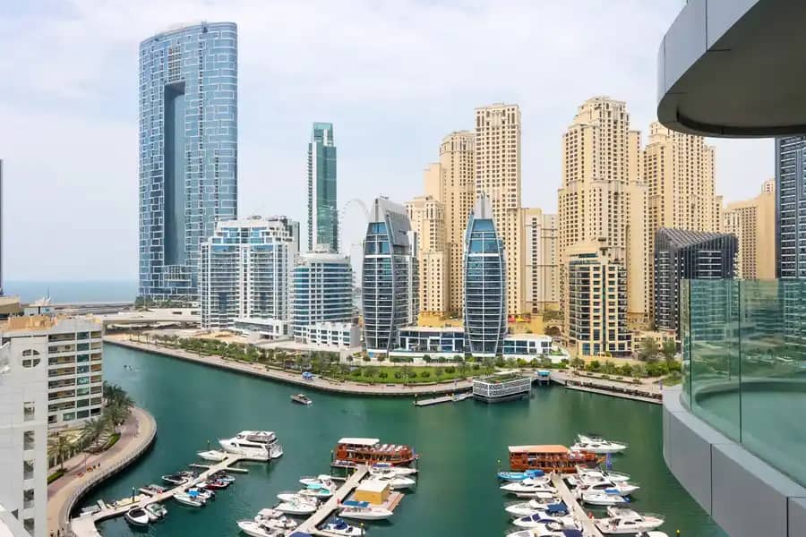 Studio in Dubai Marina with Scenic Views